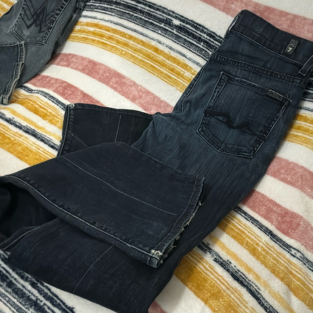 7FAMK HIGH RISE BOOT CUT . 27x34 Great condition  ship same day-paid ups